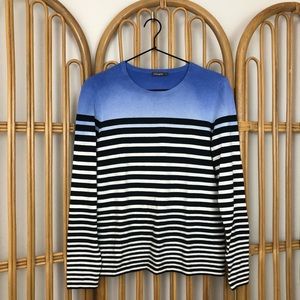 J. McLaughlin Ombre Striped Pullover Sweater